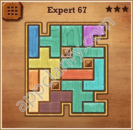 Wood Block Puzzle Expert Level 67 Solution