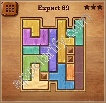 Wood Block Puzzle Expert Level 69 Solution