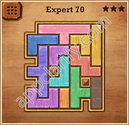 Wood Block Puzzle Expert Level 70 Solution