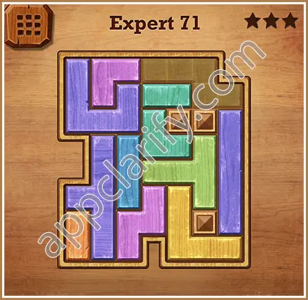 Wood Block Puzzle Expert Level 71 Solution