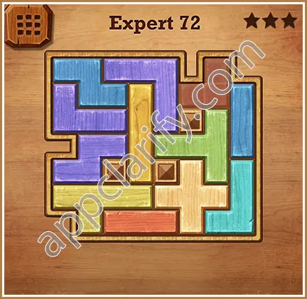 Wood Block Puzzle Expert Level 72 Solution