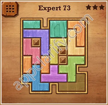 Wood Block Puzzle Expert Level 73 Solution
