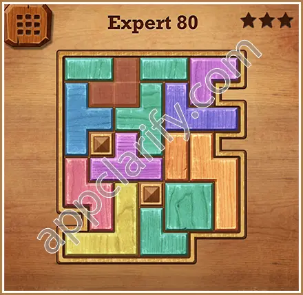 Wood Block Puzzle Expert Level 80 Solution