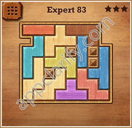 Wood Block Puzzle Expert Level 83 Solution