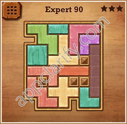 Wood Block Puzzle Expert Level 90 Solution