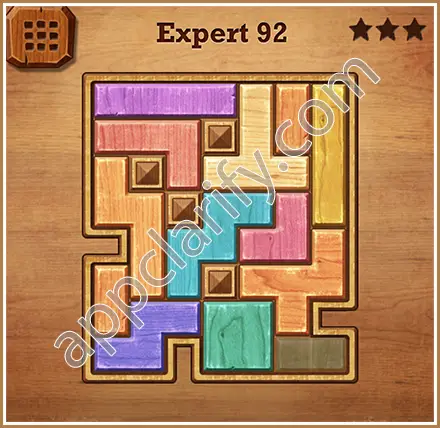 Wood Block Puzzle Expert Level 92 Solution