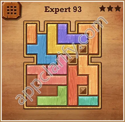Wood Block Puzzle Expert Level 93 Solution
