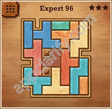 Wood Block Puzzle Expert Level 96 Solution