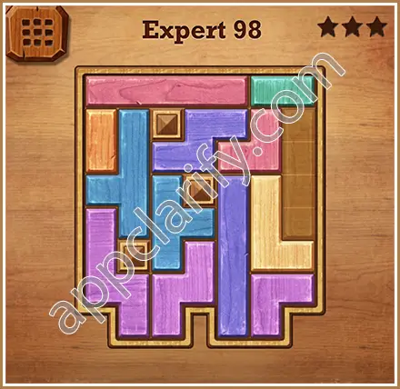 Wood Block Puzzle Expert Level 98 Solution