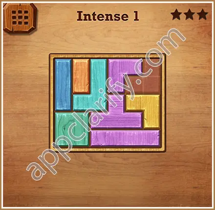 Wood Block Puzzle Intense Level 1 Solution