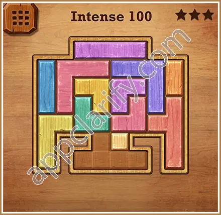 Wood Block Puzzle Intense Level 100 Solution