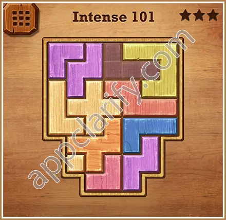 Wood Block Puzzle Intense Level 101 Solution