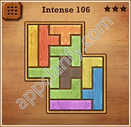 Wood Block Puzzle Intense Level 106 Solution
