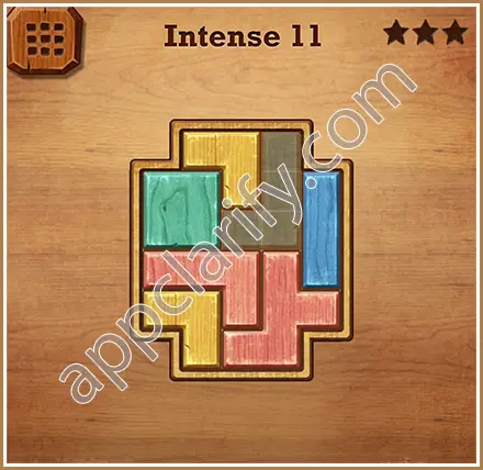 Wood Block Puzzle Intense Level 11 Solution