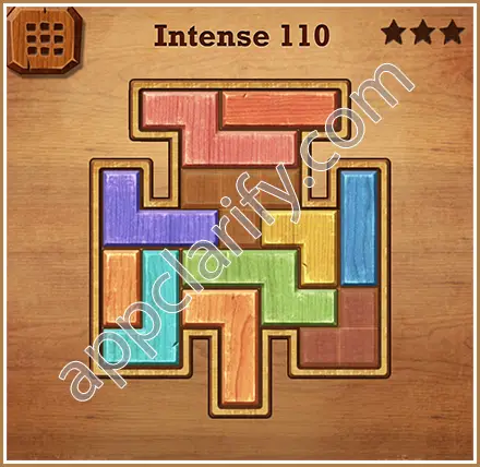 Wood Block Puzzle Intense Level 110 Solution