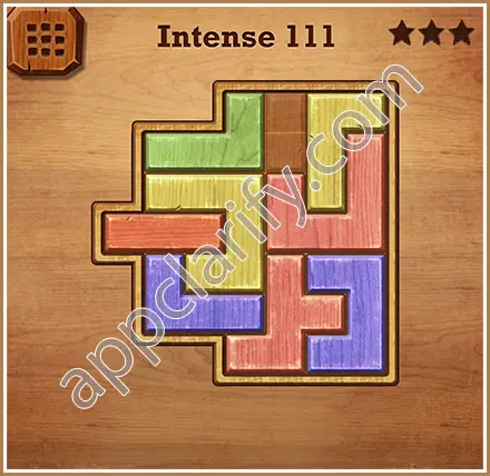 Wood Block Puzzle Intense Level 111 Solution