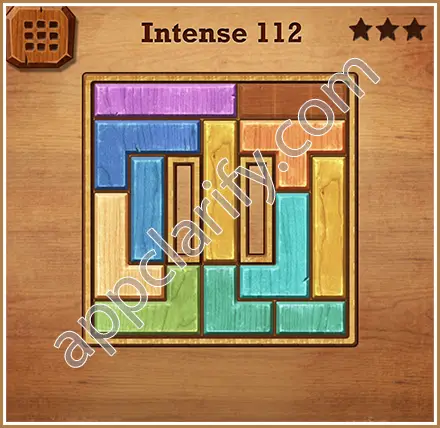 Wood Block Puzzle Intense Level 112 Solution