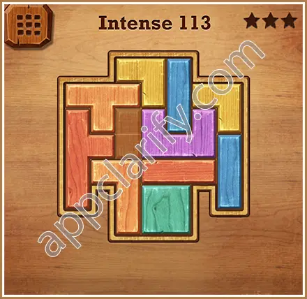 Wood Block Puzzle Intense Level 113 Solution