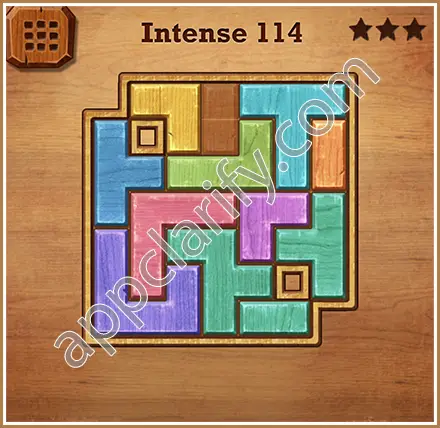 Wood Block Puzzle Intense Level 114 Solution