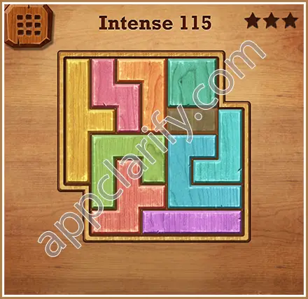 Wood Block Puzzle Intense Level 115 Solution