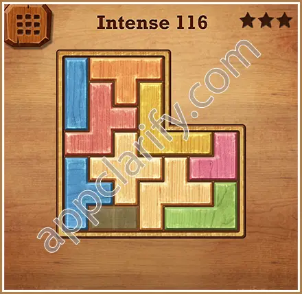 Wood Block Puzzle Intense Level 116 Solution