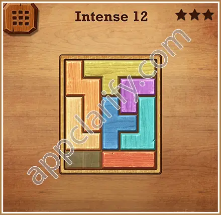 Wood Block Puzzle Intense Level 12 Solution