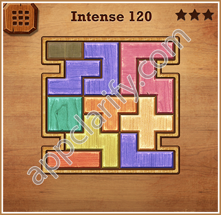 Wood Block Puzzle Intense Level 120 Solution