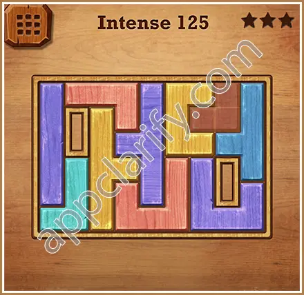 Wood Block Puzzle Intense Level 125 Solution