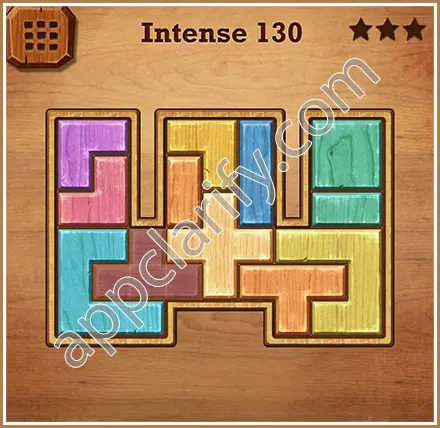 Wood Block Puzzle Intense Level 130 Solution