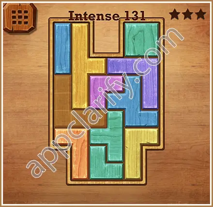 Wood Block Puzzle Intense Level 131 Solution