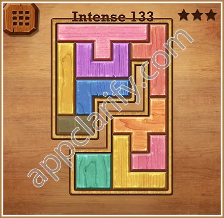Wood Block Puzzle Intense Level 133 Solution