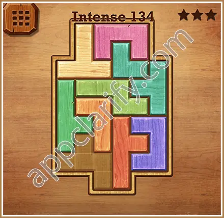 Wood Block Puzzle Intense Level 134 Solution