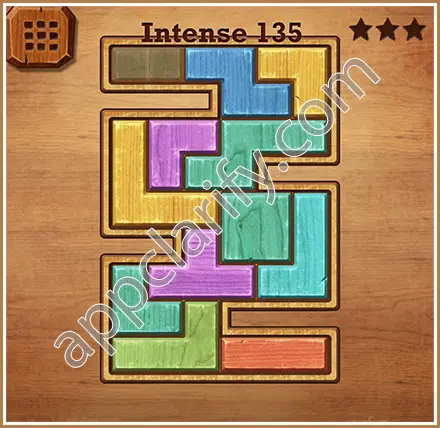 Wood Block Puzzle Intense Level 135 Solution