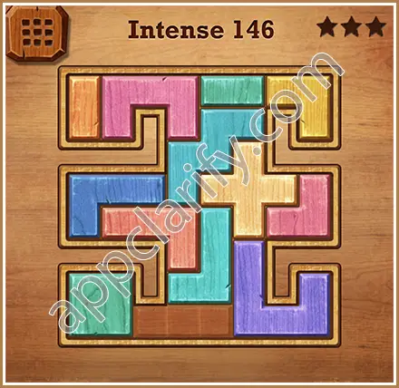 Wood Block Puzzle Intense Level 146 Solution