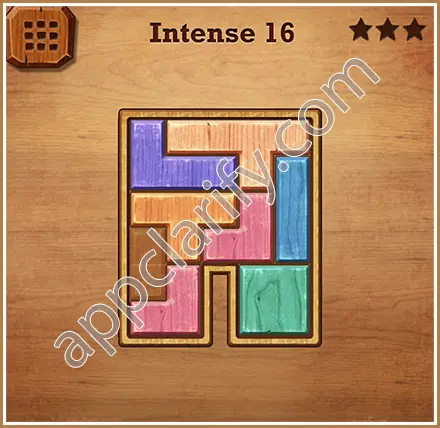 Wood Block Puzzle Intense Level 16 Solution