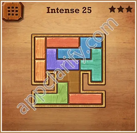 Wood Block Puzzle Intense Level 25 Solution