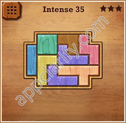 Wood Block Puzzle Intense Level 35 Solution