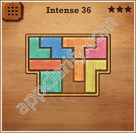 Wood Block Puzzle Intense Level 36 Solution