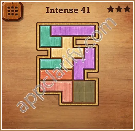 Wood Block Puzzle Intense Level 41 Solution