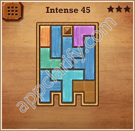 Wood Block Puzzle Intense Level 45 Solution