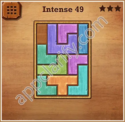 Wood Block Puzzle Intense Level 49 Solution