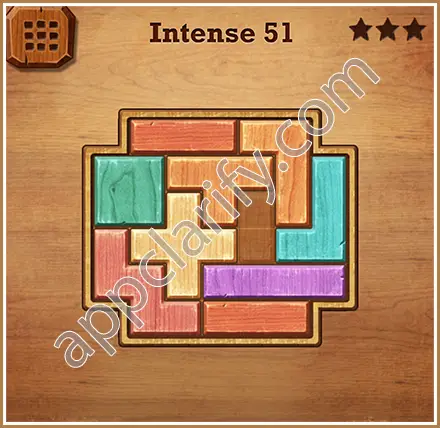 Wood Block Puzzle Intense Level 51 Solution