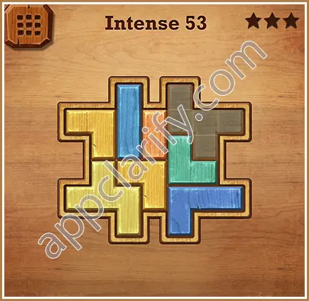 Wood Block Puzzle Intense Level 53 Solution
