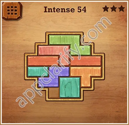 Wood Block Puzzle Intense Level 54 Solution