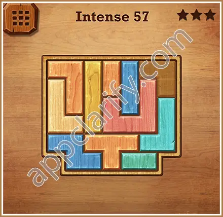 Wood Block Puzzle Intense Level 57 Solution