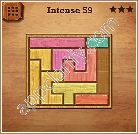 Wood Block Puzzle Intense Level 59 Solution