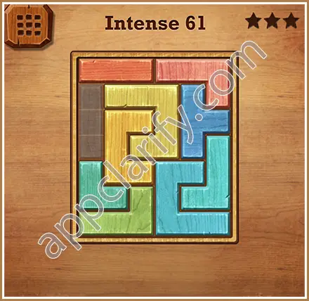 Wood Block Puzzle Intense Level 61 Solution