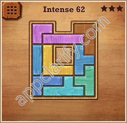 Wood Block Puzzle Intense Level 62 Solution