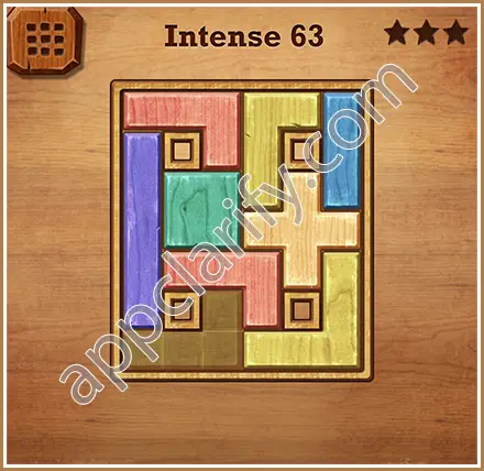 Wood Block Puzzle Intense Level 63 Solution