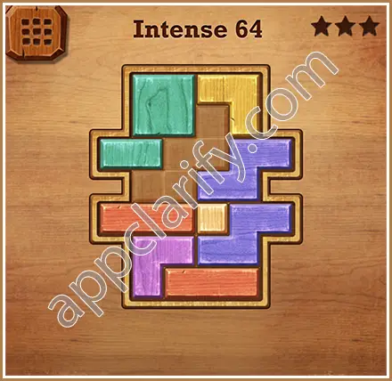 Wood Block Puzzle Intense Level 64 Solution